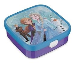 Mepal - Bento Brotdose Groß Campus - Bento Lunchbox für Kinder - Inklusive 2 auslaufsicheren Bento Fächern & Gabel - Bento-Fach ist mikrowellengeeignet - 2x 200 + 1250 ml - Frozen 2