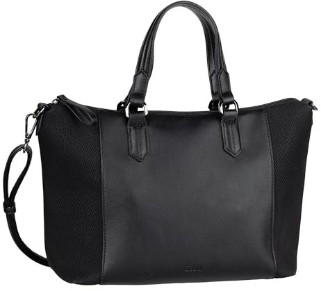 Gabor bags Wanda Damen Shopper Umhängetasche Reißverschluss Mittelgroß Schwarz