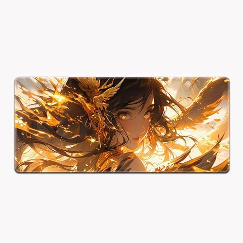 Tapis De Souris Gamer Tapis De Souris De Jeu for Ordinateur Portable - Tapis De Bureau Animé - De Jeu for Clavier PC - Imperméable Et Antidérapant(GF-15,900x400mm)