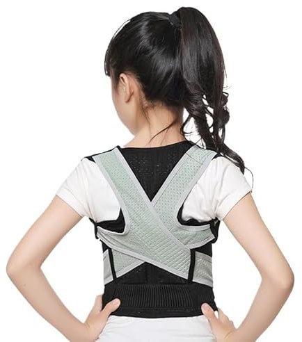 Unsichtbare Rückenstütze Für Kinder Haltungskorrektur Jugendliche Und Kinder Verstellbarer Gürtel Zur Korrektur Von Skoliose Und Rundrücken Rückenstütze Für Erwachsene(M)