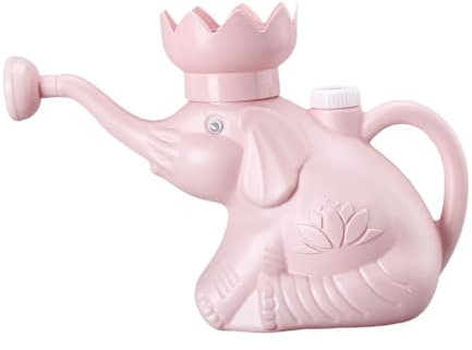 F Fityle Annaffiatoio a Forma di, Moderno, Piccolo, da 2000 ml, per Bonsai, Piante da Interno e da Esterno, Patio, Rosa