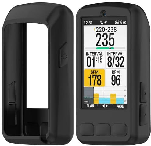 Acadey Silikonhülle Kompatibel für Wahoo ROAM V3/3, [Unterstützt das kabellose Laden] [Stoßfeste Schutzhülle] Black