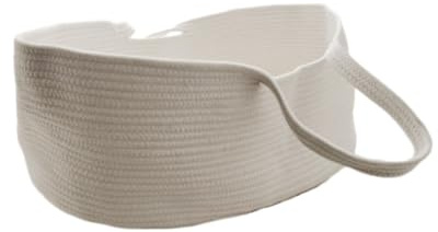 AZIDWERYQ Baby-Wickelkorb-Bett, zusammenklappbar, Baby-Reise-Tragekorb, zum Schlafen, 70 x 40 x 25 cm, gewebtes Bett
