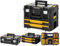 Dewalt Drill Case TStak Combo II + IV Tool Storage Boxes + 100pc Accessory Set