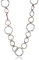 Ouran Collana lunga a catena per donne, collana con ciondoli per ragazze, oro rosa e argento, gioiello regalo per la festa della mamma e delle amicizie, Metallo, Zirconia cubica