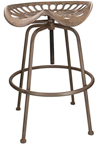 AB Tools Traktorsitzhocker Stuhl Werkstatt Garage Bar Garten Gusseisen Metall rustikal