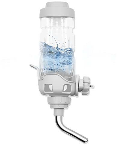 Vannon Dog Water Dispenser for Cage Leakproof Crate Water Bottle for Dogs & Rabbits Pet Auto Feeding Water Bottle Nozzle Diameter: 12mm, Top Fill, BPA Free