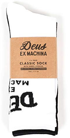 Deus Ex Machina Paquete de 3 calcetines con curvas, Multi, talla única