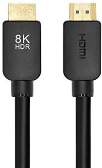 Monoprice 8k HDMI Cable - 3 Feet - Black (No Logo) | Ultra High Speed, 8k@60Hz, 48Gbps, Dynamic HDR, eARC, Compatible with Sony PS5, Xbox Series X, and Xbox Series S