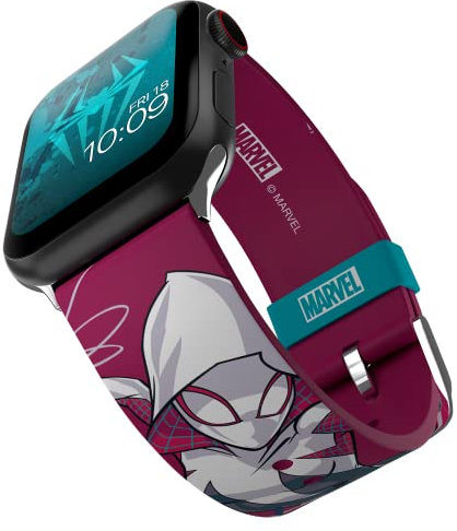 MARVEL – Ghost Spider Cinturino Smartwatch - Licenza ufficiale, compatibile con ogni dimensione e serie di Apple Watch (orologio non incluso)