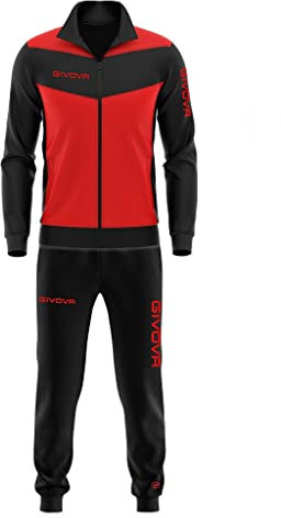 GIVOVA TUTA LUXURY VISA IN TRIACETATO ROSSO/NERO