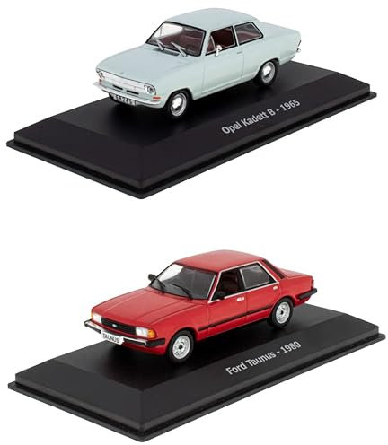 OPO 10 - Lot von 2 Autos 1/43 kompatibel mit OPEL Kadett B 1965 und kompatibel mit Ford Taunus - LCC3