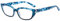 DOOViC Blue Light Blocking Computer Reading Glasses Small Cat Eye Ocean Blue Readers Eyeglasses/Eyewear for Women 1.0