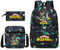 My Hero Academia Rucksack, 3-teiliges Set mit Lunchbox und Federmäppchen, MHA-Schultaschen-Set für Mädchen, Jungen, Teenager, Schulrucksack, Studentententasche, Reisetasche, Rucksack, Typ 4