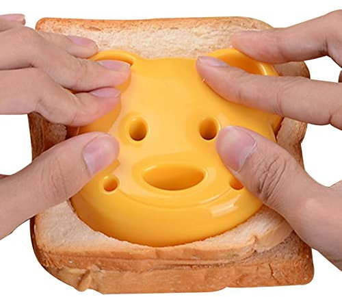 ulapithi Taglierina per Sandwich per Bambini | Formine per panini con tagliapane a Forma di Orso per Bambini - Sandwich Maker Riutilizzabile per Lunchbox e Box, Pranzo per Bambini