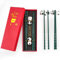 Chinesisches Stäbchen-Set, 2 Paar Bambus-Form Essstäbchen mit 2 Panda-Stäbchenhalter, wiederverwendbare rutschfeste Essstäbchen, spülmaschinenfeste Essstäbchen,Geschenk für Panda-Liebhaber（Grün）