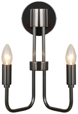 Lindby Wandleuchte, Wandlampe Innen Elanova (Retro Vintage Antik) in Alu aus Metall (2 flammig E14) - Wandstrahler Wandbeleuchtung Schlafzimmer/Wohnzimmer Wohnzimmerleuchte