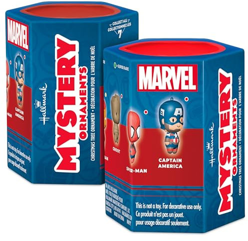 Hallmark Marvel Super Heroes Mystery Weihnachtsschmuck, bruchsicher, 2 Stück