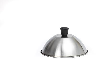 Chef Cuisine Burgerglocke Grill – Grillglocke für Burger und Steaks, Edelstahl-Schmelzglocke mit 16 Zentimeter Durchmesser, Kunststoff-Griff, spülmaschinenfest, Käseschmelzhaube für Cheeseburger