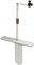 Projector Stand Bedside Sofa Stand, 360 Degree Freely Rotating Bedside Sofa Desk Wall Projector Stand, Metal Structure, Pluggable Stable Base for Home Office (White)