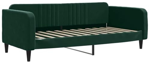 vidaXL Tagesbett Dunkelgrün 90x200 cm Samt