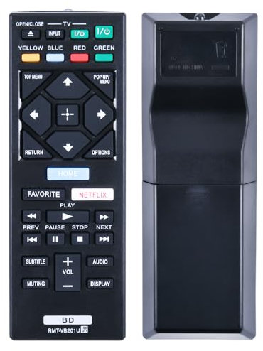 TCNOUMT New Replacement RMT-VB201U Remote Control Suitible for Sony Smart DVD Player BDP-S1500 BDP-S1700 BDP-S2500 BDP-S2900 BDP-S3500 BDP-S3700 BDP-S4500 BDP-S5500 BDP-S6500 BDP-S6700 BDP-BX370