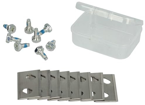 vhbw 8x Lama di ricambio compatibile con Cub Cadet XR5 4000, 3000, 2000, 1000 tagliaerba - argento, in acciaio cromo-carbonio
