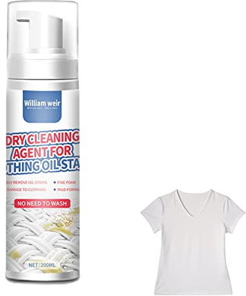 Trockenreinigungsspray, Trockenfleckenentferner für Kleidung, Trockenfleckenentferner für Kleidung, Trockenfleckenreiniger für Öl, Make-up, Wein, Getränke, Flecken auf den meisten Kleidungsstücken