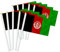 MacLand Kleine Afghanistan-Flagge, Afghanistan, Mini-Dekoration, Banner, 25 Stück