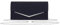 Stellazeta - Elegante Damen-Clutch, kleine Tasche für Zeremonien mit Kettengurt, elegante Clutch zum Halten, Geometrisches Nachtblau, 25x12,5x5