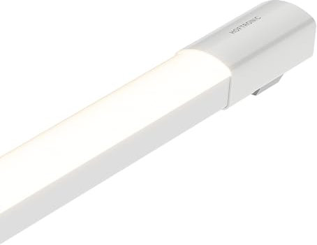 HOFTRONIC - Regleta LED 60cm - IP65 Impermeable - 18W 1800 Lumen - 4000K Blanco Neutro - Ultraplano 32mm - Fluorescente led - lámpara de sótano - led lineal