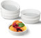 Ramekins 8 oz - Oven Safe Shallow Ceramic Dishes for Creme Brulee, Souffle, Quiche, Mini Tarts - Individual Serving White Pudding Cups, Small Pie Pans, Sauce Dishes Set of 6