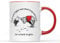 Willow Gifts Mug humoristique Winnie Winnie avec inscription « Pooh and Piglet Searched Long and Hard » - Cadeau humoristique (poignée rouge)