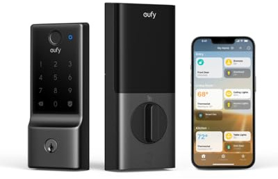 Eufy Smart Lock E31, serratura per porta d'ingresso senza chiave con impronte digitali con ecosistema Apple Home