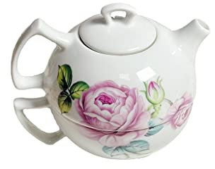 XFZJCHAP BBCBBZ Juego de té de Flores Vintage Europeo Juego de Taza y Olla de cerámica Juego de Tazas de café Olla para Madre e Hijo Creatividad