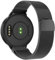 AIDOWU Cinturini per Garmin Vivoactive 5/Vivoactive 3/Vivomove 3/Forerunner 55/245/645 Cinturino in Acciaio Inossidabile Magnetico,Regolabile Metallo Reticolare Cinturini Watchband,Nero