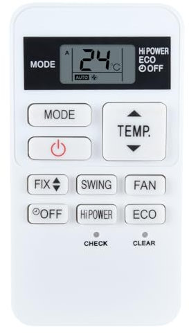 CLVIZCXOM BRC-ASX11E-C BRCASX11EC Télécommande de rechange pour climatiseur Toshiba AC Air Conditioner RAS-07BKV-E RAS-077SKV-E6 RAS-107SKV-E6