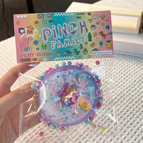 2 pezzi Cat Paw Squishy, zampe di gatto Squishy, Taba Squishy Paw, Fufu Squishy, Big Cat Paw Squeeze Toys, Squishy Gatto Zampe di Gatto Squishy Anti Stress Squeeze Toy (Lilla Donut)