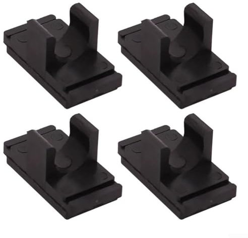 4 Stück Campingtisch-Schiebe-Klemmschnallen-Befestigungen für Klappwagen Desktop 1,9 cm runde Rohre