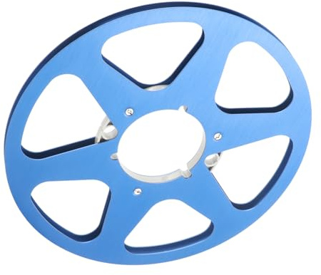 POENVFPO 6-Loch-Leerbandspule aus Aluminiumlegierung 1/4 10,5 Zoll für STUDER NAB-Flansch-Tonband-Player (BLUE)