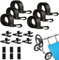 Rukjmqi Attache Bache Piscine, Sangles pour Bâche À Barres Piscine, Kit De Fixation pour Bâche Solaire De Piscine, Sangles Sécurisées Faciles À Installer pour Particuliers Et Passionnés