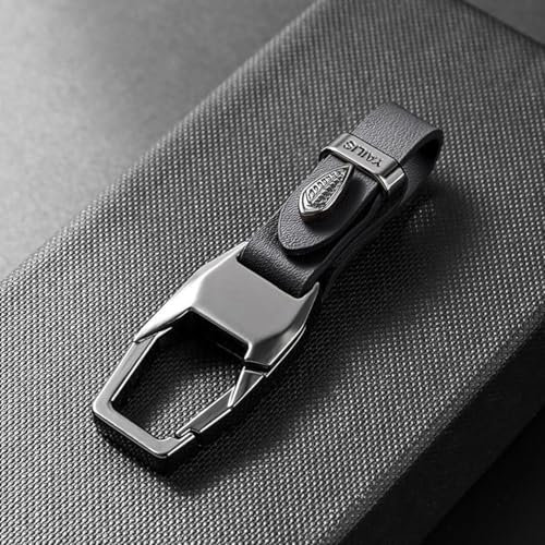 Ygjuetd Auto-Schlüsselanhänger,Auto-Schlüsselanhänger-Halter,Autoschlüssel-Zubehör,für Mercedes-Benz SLK R170 R171 R172,[Black] tin Square Buckle