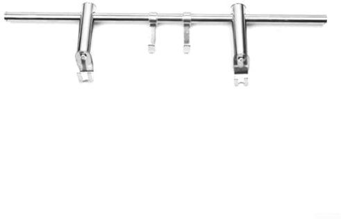 Zilimontt Toallero de radiador de acero inoxidable, ajustable, con capacidad de carga de 10 kg, para baño, 40 cm, 50 cm, 60 cm, plateado (60 cm)