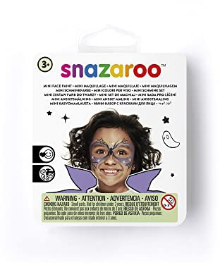 Snazaroo Bruja pintura facial, color negro, blanco, morado