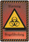 Schild Hinweisschild Hinweis Warnung Biogefährdung Bio Gefahr Vorsicht SOS