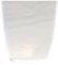 H&H Alabastro Set 6 Bicchieri, Vetro 230 ml, Bianco, 9x9x10 cm, 6 Unità