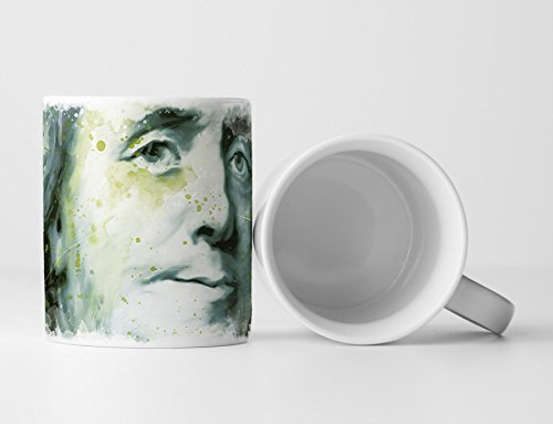 Benjamin Franklin Tasse als Geschenk, Design Sinus Art