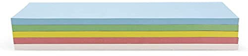 magnetoplan Moderationskarten, selbstklebend, rechteckig | BxH 200x95 mm | 250 Stück | Kommunikationskarten in 5 Pastellfarben | Für Meetings + Präsentationen | FSC-zertifiziert