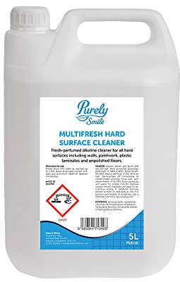 Blake & White Multifresh Hard Surface Cleaner 5L - Purely Smile Powerful Alkaline Floor Cleaner Liquid for Walls and Unpolished Floors - Fresh Perfume Scented Floor Cleaners – PS2110