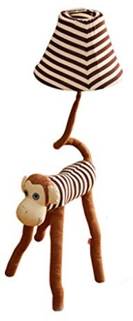 Niedliche Dekorative Tier Gestreifte Niedliche Affe Stehlampe Kreative Cartoon Augenschutz Schlafzimmer Wohnzimmer Kinderzimmer Geschenklampe（Cartoon-Taste/Dimmen） AA+